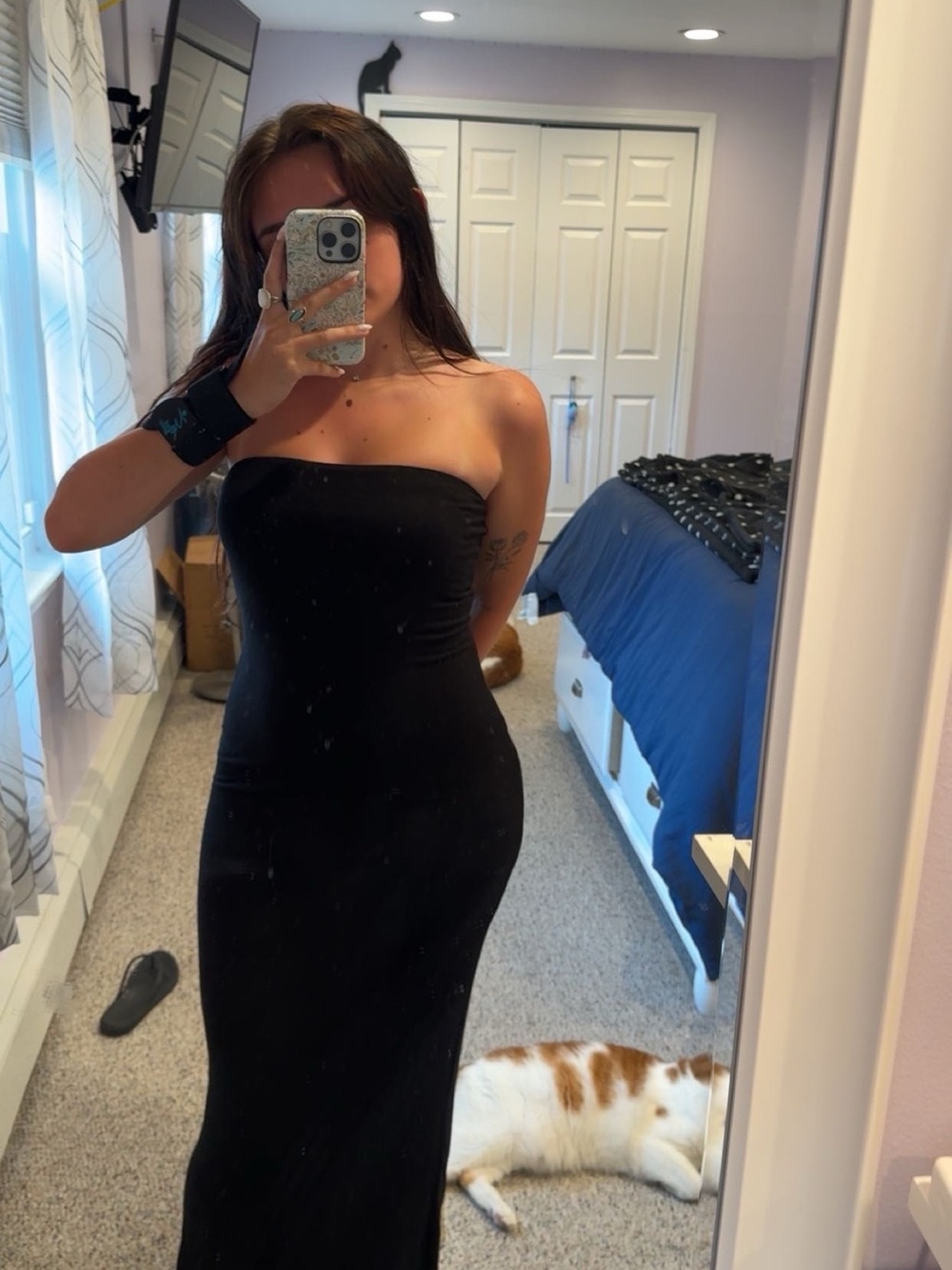 Urban outfitters strapless dress